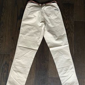 Madison Scotch khaki pants with belt, size 25